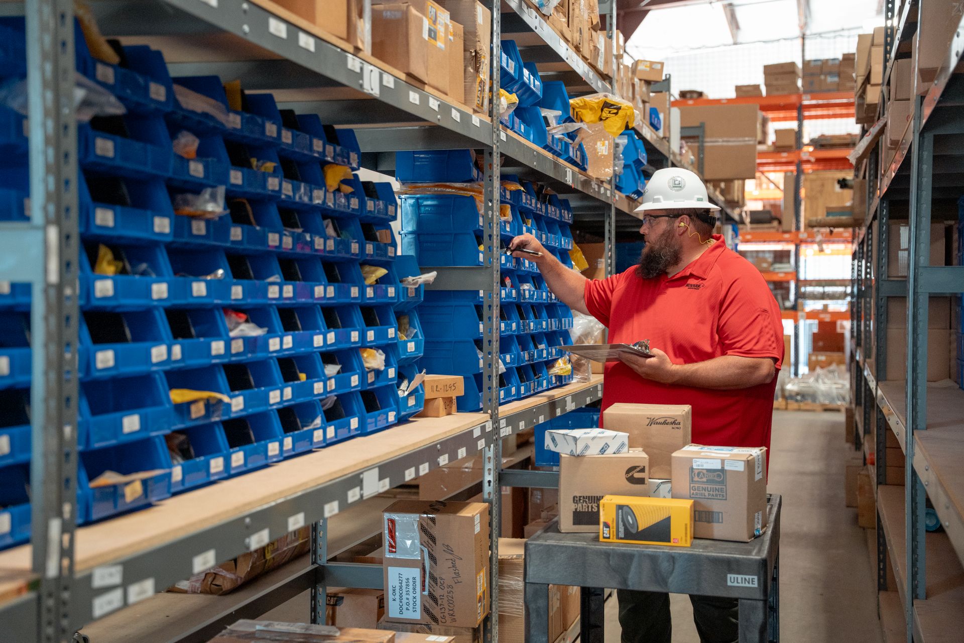 Kodiak Gas Services parts warehouse